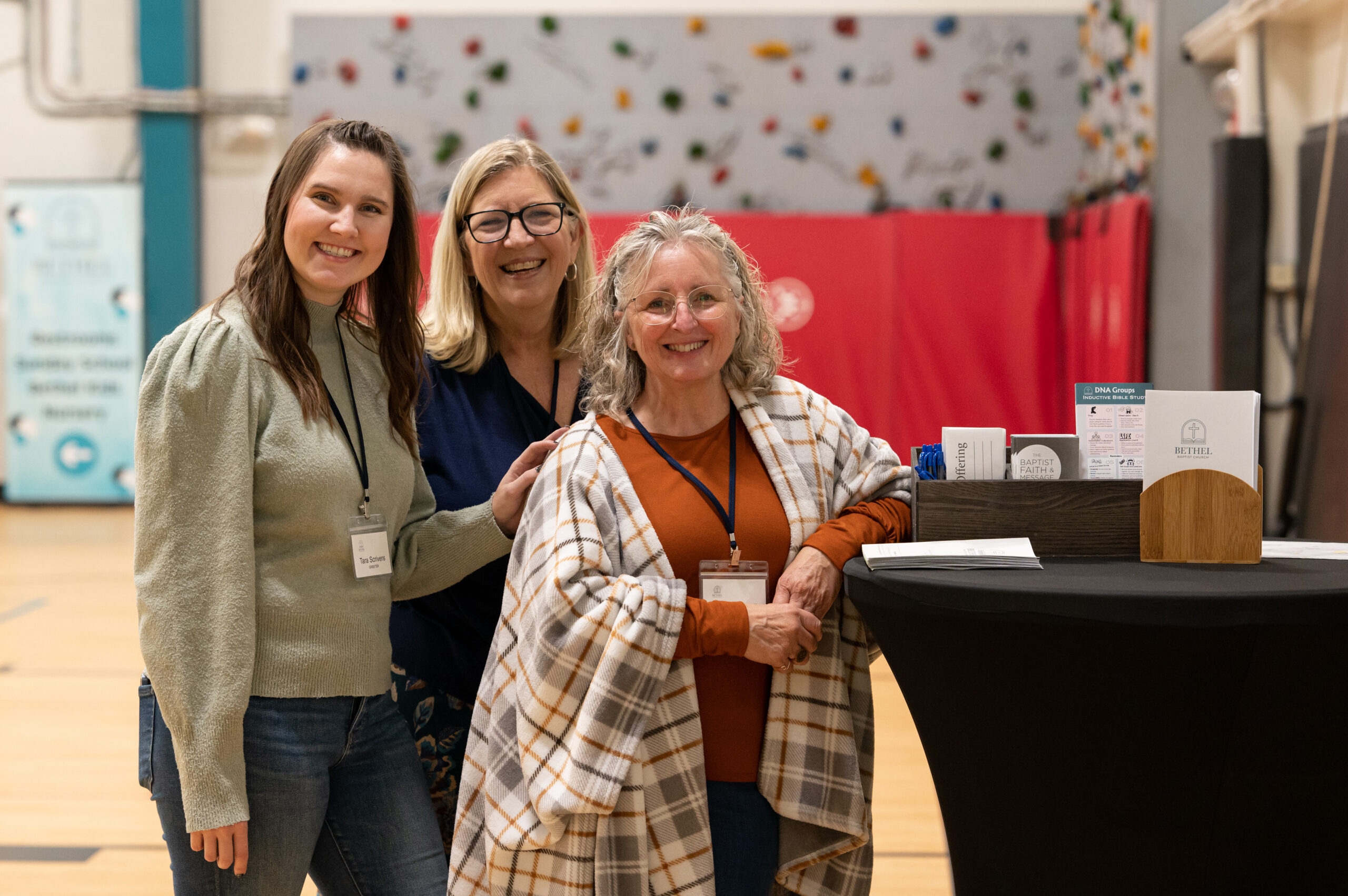 Welcome desk greeters